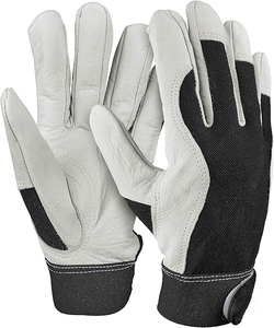 Guantes de Trabajo de Cuero Granulado, Protección Completa para Manos y Brazos, Alta Destreza, Guantes Utilitarios para Montaje - Product Image 4
