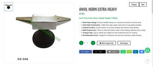 Extra Heavy Anvil Horn 3.880kg <b>Solid</b> Steel Jewelry Making Tools Goldsmith Tools Metal Shaping Jewelry Work Tool |Item No GS-05A - Product Image 3