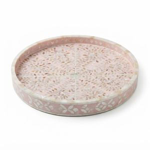 Juego de bandejas de nácar rectangulares con incrustaciones de concha MOP para decoración de mesa de café, vajilla para hoteles y restaurantes, venta al por mayor. - Product Image 5