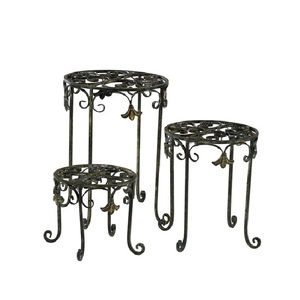 Hot Arrival Luxury Modern Customized Color Size Shape Metal Iron Indoor Outdoor Home Garden Flower Planter <b>Pot</b> <b>Stand</b> - Product Image 1