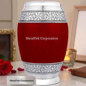 Urna Funeraria de Aluminio para Cenizas Humanas, Urna Decorativa de Metal para Funeral, Recuerdo Conmemorativo Grande, Urnas Personalizadas para Entierro - Product Image 6
