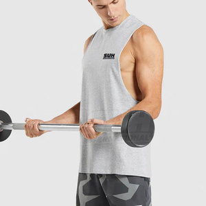 Low Price Fashion Summer Wear <b>Men</b> Gym <b>Singlet</b> High Quality Breathable Lightweight Knitted 100% Cotton Made in Pakistan - Product Image 4