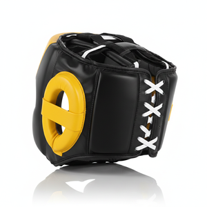 Cowhide <b>Leather</b> Head Guard Face and Head <b>Protector</b> for Boxing and Fighting Dummy for Martial Arts Training and Sparring - Product Image 2