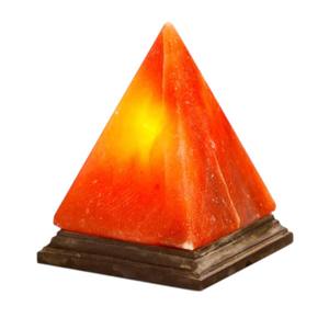 Lámpara de Sal del Himalaya Ecológica de Sian Enterprises, Diseño Floral, Forma de Pirámide Decorativa, Técnica de Tallado, para Mejorar el Ambiente - Product Image 2