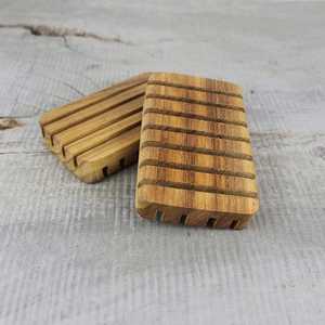Jabonera de Madera Natural para Baño, Hecha a Mano, Ecológica, con Base de Listones para Ducha y Lavabo - Product Image 2