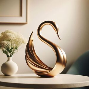 Escultura de Aluminio Exclusiva, Estatua Decorativa Hecha a Mano de Primera Calidad para Decoración de Interiores de Hogares, Hoteles y Oficinas de Lujo - Product Image 1