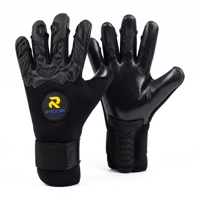 Gants de gardien de but de football en cuir anti-dérapant respirant à la mode pour garçons et filles amoureux du football cadeau de sport