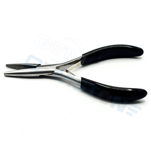 Professional Hair <b>Extension</b> Flat Mouth Plier with Inner Teeth Grip – Stainless Steel Hair <b>Extension</b> Tool for <b>Beads</b> Rings - Product Image 4