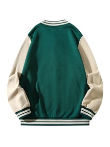 Chaquetas Varsity de Invierno Personalizadas para Hombre, Gran Venta, Logotipo Frontal Personalizado, Colores y Logotipo Personalizables, 100% Algodón-Lana, Corte Regular, Cierre de Botones - Product Image 2