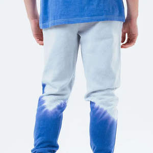 Conjunto Deportivo para Hombre, Ecológico, Transpirable, Ligero, Corte Ajustado, Sudadera con Capucha Azul y Blanca, Pantalones Deportivos Casuales - Product Image 3