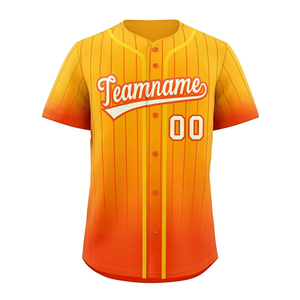 Ropa Deportiva de Primera Calidad, Jersey de Béisbol con Degradado de Color, Jersey de Béisbol de Manga Corta a la Moda, Jersey de Béisbol Sublimado de Poliéster - Product Image 6