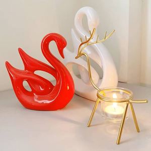 Candelabro Artesanal de Unicornio con Forma de Ciervo Dorado, Soporte de Metal de Latón Resistente al Calor, Decoración para el Hogar, Uso Navideño - Product Image 4
