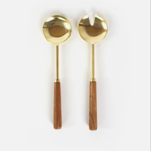 Ensemble de cuillères à salade en métal résistant à la rouille, conçu pour une présentation élégante et des performances fiables à long terme - Product Image 1