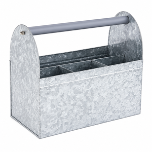 Porta Cubiertos Galvanizado de Alta Calidad con Mango de Madera, Organizador de Utensilios Metálico para Restaurantes y Hoteles, Precio Más Bajo - Product Image 6