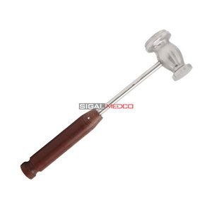 Martillo Ortopédico Manual de Doble Cabeza con Mango de Fibra, Martillo para Injertos Óseos, Martillo Óseo Ortopédico de Acero Inoxidable, Instrumento Quirúrgico de 26 cm - Product Image 2