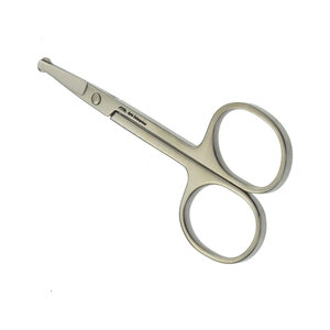 Tijeras para el pelo de la nariz, herramienta de aseo profesional de acero inoxidable, punta fina, punta de seguridad, duradera, reutilizable, recorte preciso del pelo de la nariz - Product Image 3