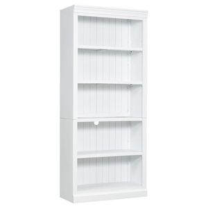 Estantería de Madera de 83.4 Pulgadas de Alto con Tira de Luz, Estantería Decorativa de 5 Niveles, Organizador de Almacenamiento Ajustable para CD/Libros, ¡Envío Gratis! - Product Image 4