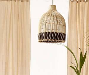 Lustre en rotin de bambou de qualité supérieure, lampe suspendue tissée pour projets de villas et d'hôtels - Product Image 2