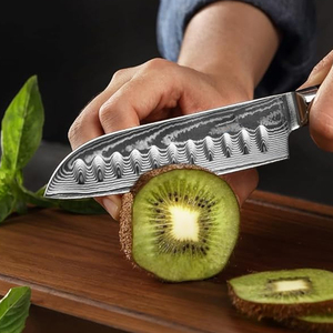 Ensemble de couteaux de chef en acier Damas avec étui en cuir, collection de couteaux de cuisine de haute qualité pour restaurant, cuisine et usage culinaire - Product Image 4