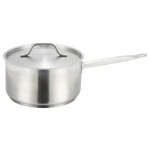 Durable Stainless Steel <b>Sauce</b> <b>Pan</b> with Flat Base Eco-Friendly Design Heavy Duty for Stable Stovetop Cooking Modern - Product Image 6