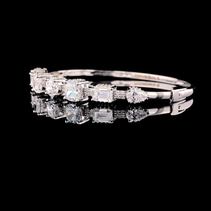 Bracelet en diamant en argent sterling 925, moissanite, formes multiples, design élégant, bijoux fins, accessoire intemporel, fabriqué avec - Product Image 2