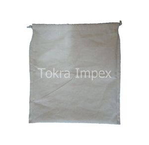 Best Selling Promotional Bag 150 Gsm Natural Cotton Drawstring <b>Shoe</b> Dust Bag OffWhite Natural Color Gada Fabric Pouc Bag - Product Image 3