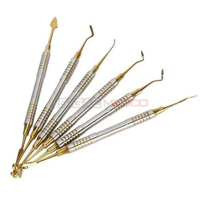 Ergonomic 6Pcs Manual Dental Spatula Set with Lightweight Handle and Titanium Plated Tips for Precision Mixing and Easy Use - Product Image 5