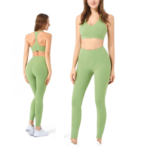 Ensembles de vêtements de sport sans couture de haute qualité personnalisés, vente en gros, vêtements de yoga, ensembles de fitness pour femmes, 2 pièces, ensembles d'exercice sans couture - Product Image 6