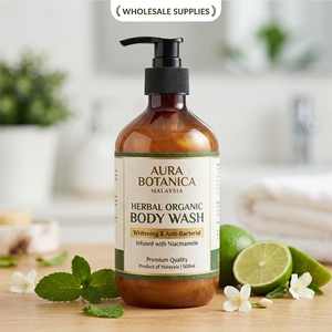 Gel Douche Corporel Bio aux Herbes, Blanchissant et Antibactérien, à la Niacinamide, Qualité Supérieure, en Gros, Origine Malaisie - Product Image 2