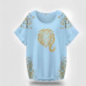 T-shirt unisexe en coton doux à coupe décontractée avec motif attrape-rêves céleste détaillé et transfert thermique or métallisé - Product Image 3