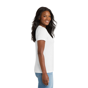 Premium Custom <b>Women's</b> <b>V</b> <b>Neck</b> <b>T</b> <b>Shirt</b> Soft Cotton Jersey Short Sleeve Casualwear Manufacturer Wholesale Factory Supplier - Product Image 3