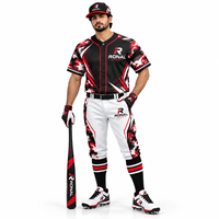 Ensemble de maillots de football sublimés pour hommes Ronal Sports, imprimé camouflage, respirant, coupe athlétique, blanc, noir, rouge, uniformes