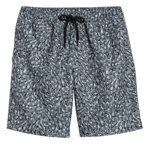 Shorts de bain écologiques pour hommes, personnalisés, en tissu Oxford 100% polyester, taille mi-haute, fermeture élastique, séchage rapide - Product Image 4