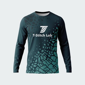 High Quality Custom Screen Printing Crew Neck Long Sleeves Blank <b>100</b>% <b>Polyester</b> T <b>Shirt</b> for Unisex Wholesale Rate Quick Dry - Product Image 3