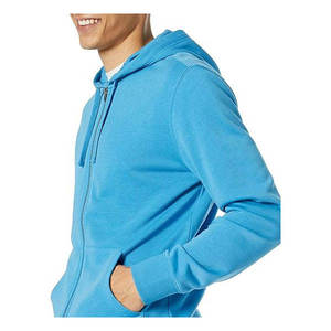 Sweat à capuche zippé vintage en coton, le plus vendu pour l'hiver, avec broderie personnalisée en molleton bouclette, haute qualité, unisexe, streetwear, avec poches en polaire - Product Image 3