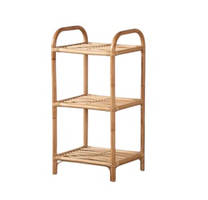 Étagère en rotin tressé à la main traditionnelle, belle solution de rangement pour petite chambre d'enfant, étagère de présentation à lattes pratique, accent décoratif pour la maison - Product Image 4