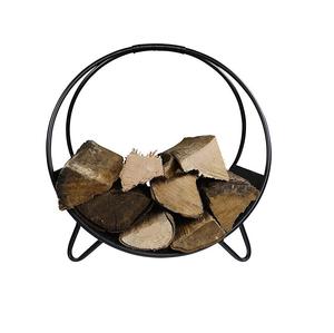 Porte-bûches tendance moderne pour intérieur et extérieur, support à bois en métal avec cadre carré, revêtement poudré, taille, forme et couleur personnalisables - Product Image 5