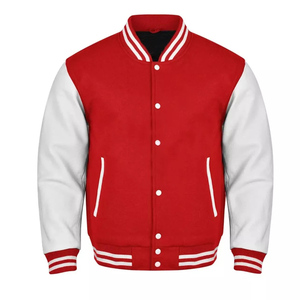 Chaqueta Varsity Negra y Gris para Hombre, Forrada de Felpa, Cuello Camisero, Corte Regular, Informal, para Otoño, Material de Poliéster y Algodón - Product Image 6