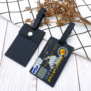 Accesorios de viaje creativos Maleta ID Dirección Titular Equipaje Embarque Logotipo personalizado Etiquetas de equipaje de PVC, Marktex - Product Image 4