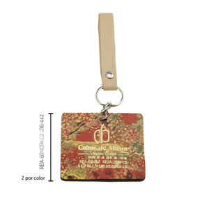 Specchio Cosmetico Z 6.3x8.6Cm Stile Corteccia Floreale Specchietto Quadrato Tascabile con Cinturino per Trucco Femminile - Product Image 1