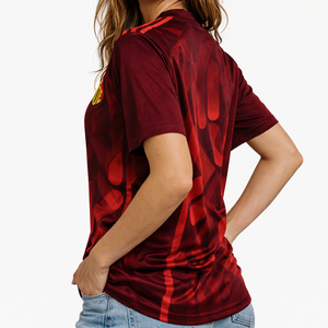 Maillot de football américain personnalisé pour femme, style football américain, en polyester respirant, col en V, pour équipe, vente en gros, OEM, marque privée - Product Image 3
