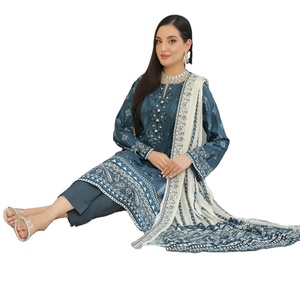 Ropa india y pakistaní para damas Trajes de 3 piezas con estampado digital Colección hermosa y elegante de Bin Hameed Vol GULFISHAN - Product Image 1