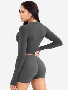 Conjuntos de Shorts Deportivos de Nylon para Mujer, Levanta Glúteos, Sexy, para Gimnasio, Fitness, Yoga, Verano, Estilo Biker, Venta al por Mayor, Personalizados - Product Image 6