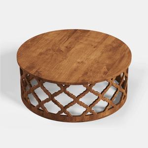 โต๊ะกาแฟเอเลียน ทำจากไม้สักแท้คุณภาพสูง สีน้ำตาล สำหรับใช้ภายในหรือภายนอกอาคาร - Product Image 2