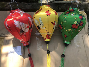 Lanterne en bambou artisanale du Vietnam, en satin, pour restaurant, fête, décoration de mariage, à suspendre, avec housse en tissu de soie DIY, colorée, vente en gros, exportation - Product Image 3