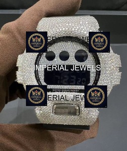 Reloj Digital de Lujo Imperial Jewels con Caja con Gemas, Esfera Rectangular de 38 mm, Resistente al Agua 10 Bar, Unisex - Product Image 1