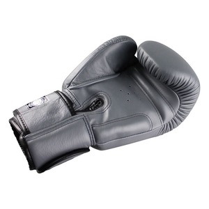 Gants de boxe personnalisés TWINS à impression numérique grise, qualité supérieure, cuir de vachette véritable, fermeture auto-agrippante - Product Image 5