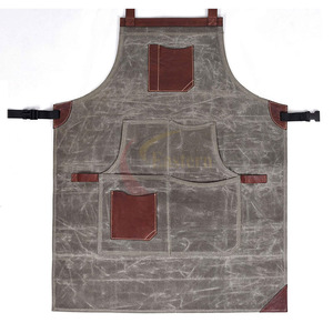 Delantal de Soldadura de Cuero Vacuno Marrón Natural, Resistente al Calor 800C, Tipo 2, Delantal de Seguridad para Soldador - Product Image 6