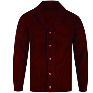 Cárdigan de Punto Negro Personalizado, Manga Larga, Cierre de Botones, Estilo Casual para Otoño, 100% Acrílico - Product Image 6