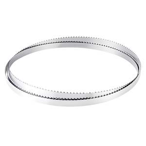 Lame de scie à ruban en acier au carbone haute résistance de 109,45 pouces, 4 TPI, 18 HRC, dents affûtées, largeur de 0,6 pouce, remplacement pour les principales marques - Product Image 1